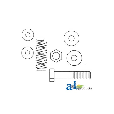 A & I Products Hydraulic Lever, Tension Bolt & Spring 3" x5" x1" A-181041M1